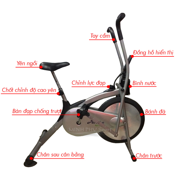 xe đạp tập phục hồi chức năng Air Bike