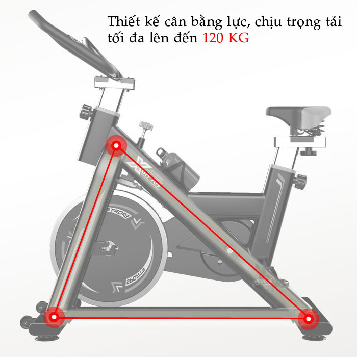 Xe đạp tập thể dục GH-709 cân bằng lực