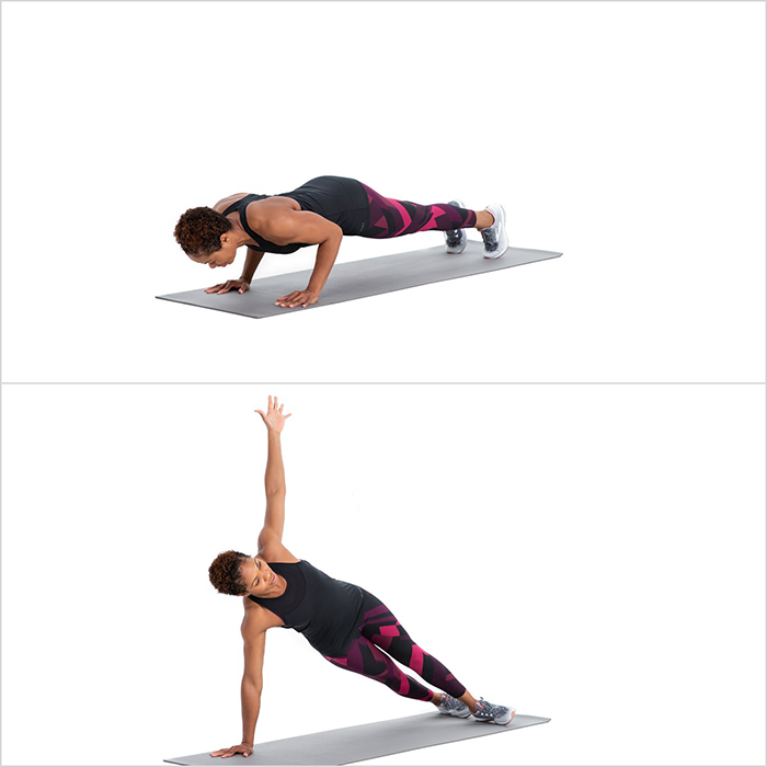 Push Up to Side Plank