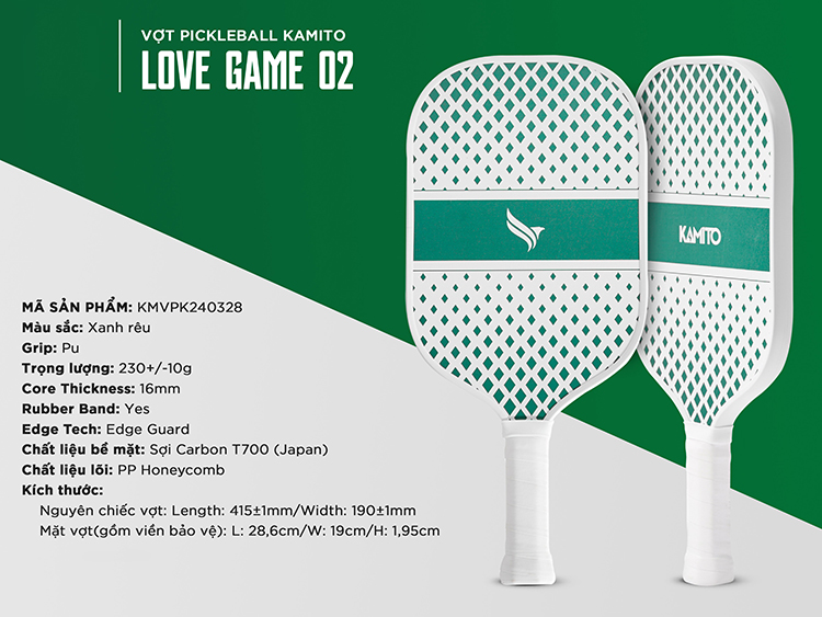 Vợt Kamito Pickleball Lovegame 02