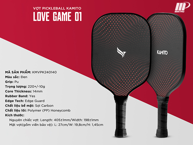 Vợt Pickleball Kamito Lovegame 01